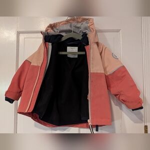 Polarn O. Pyret Coral and Blush Raincoat